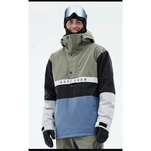 Dope Snow Legacy Track Snowboard Ski Jacket XS EUC Perfect Retro Slopes Anorak